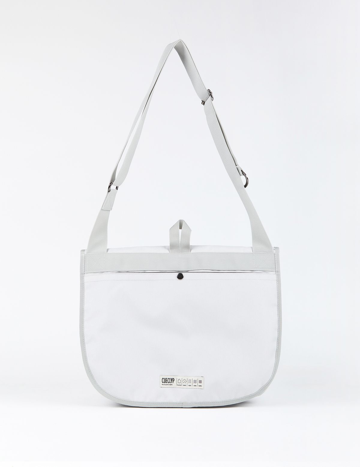 큐클리프(CUECLYP) [HOWOE] Tri-Pocket Messenger Bag _ L (Light Gray)