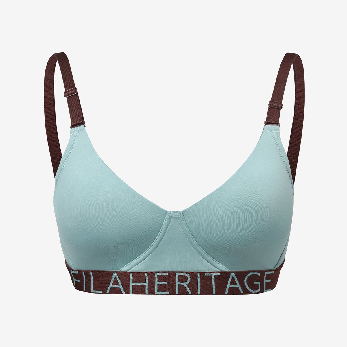 휠라언더웨어(FILA UNDERWEAR) 아웃핏 시즈널 배색 노와이어 브라(FI4BAG3446FGTL)