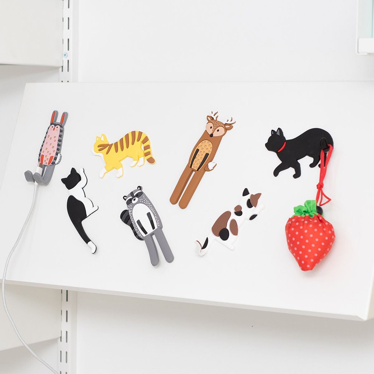 상도가구(SANGDOGAGU) 동물 자석후크 세트 2종