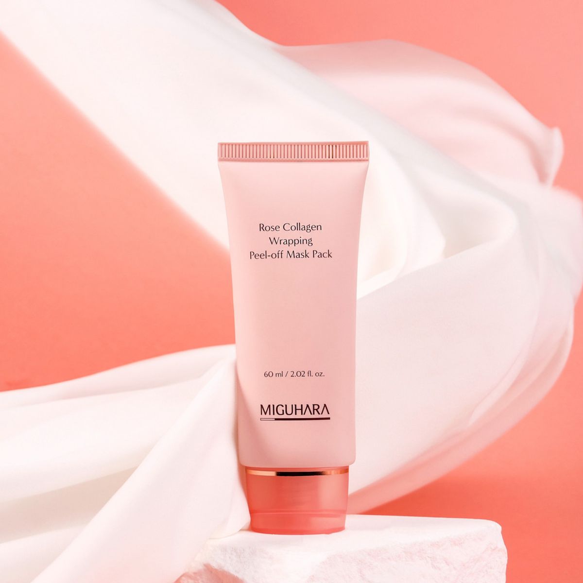 미구하라(MIGUHARA) 로즈 콜라겐 랩핑 필 오프 마스크팩 60ml