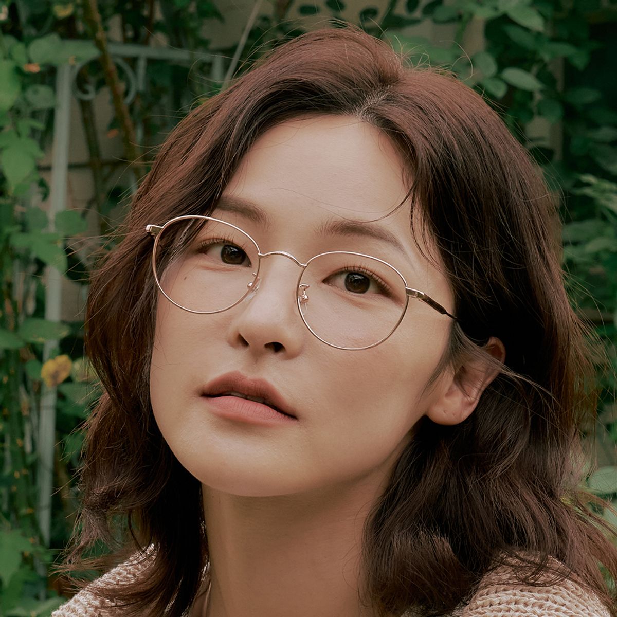 알로아이웨어(ALO EYEWEAR) AL8401 2424G 티타늄 로즈골드 레이어드 브릿지 안경테 블루라이트 렌즈 선택