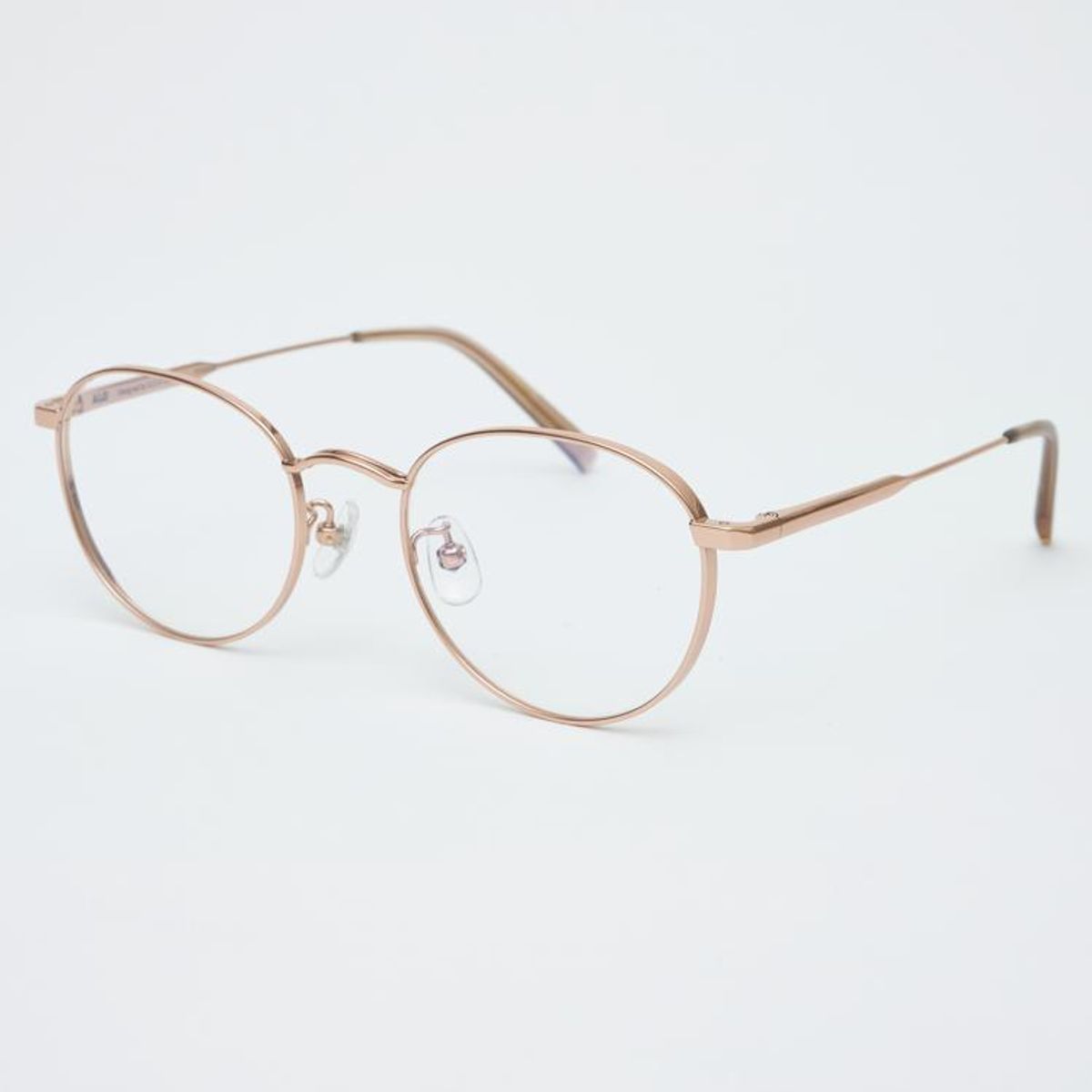 알로아이웨어(ALO EYEWEAR) AL8401 2424G 티타늄 로즈골드 레이어드 브릿지 안경테 블루라이트 렌즈 선택