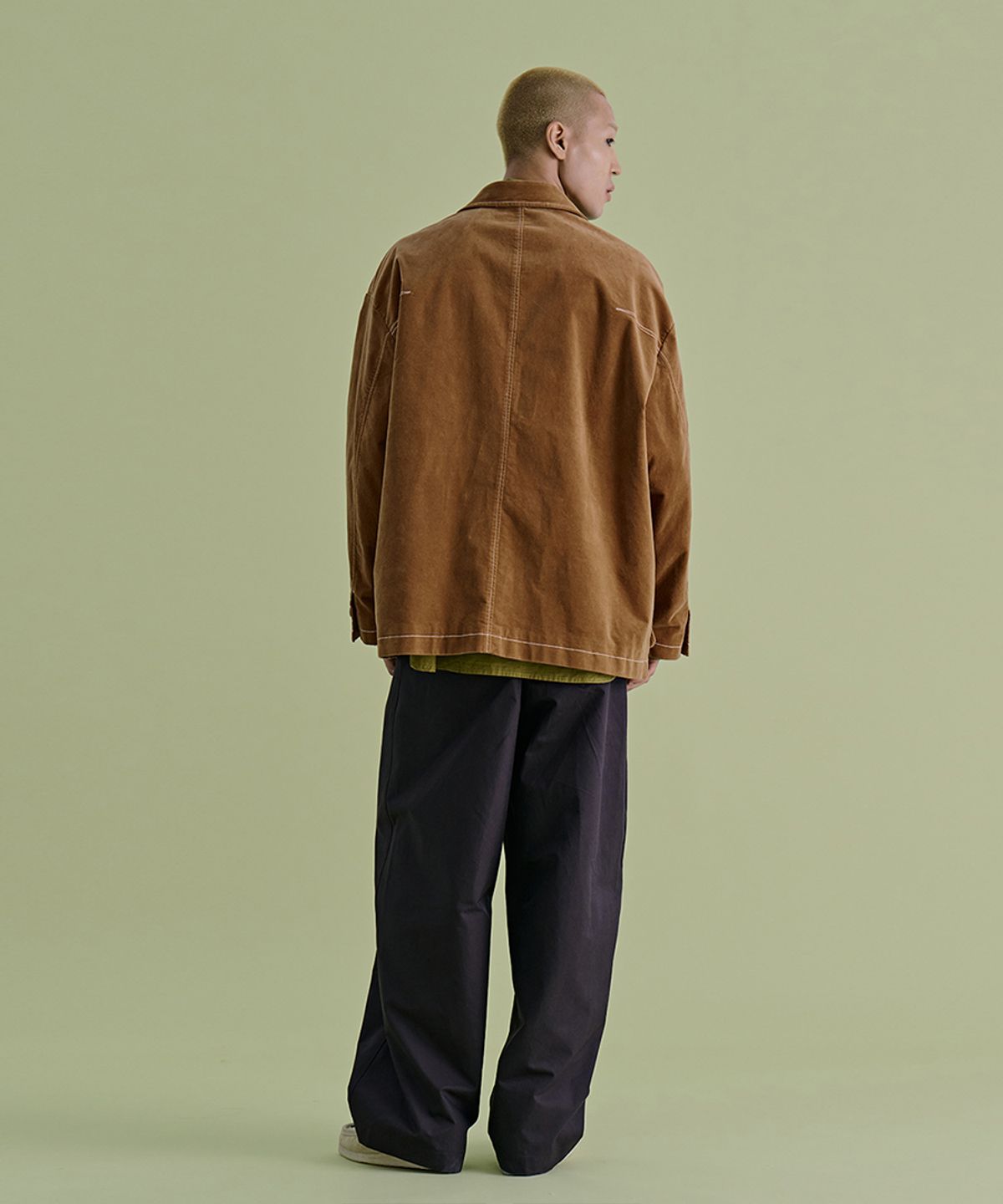 논타입(NONTYPE) OUT LAYERED MOLESKIN JACKET (CAMEL)