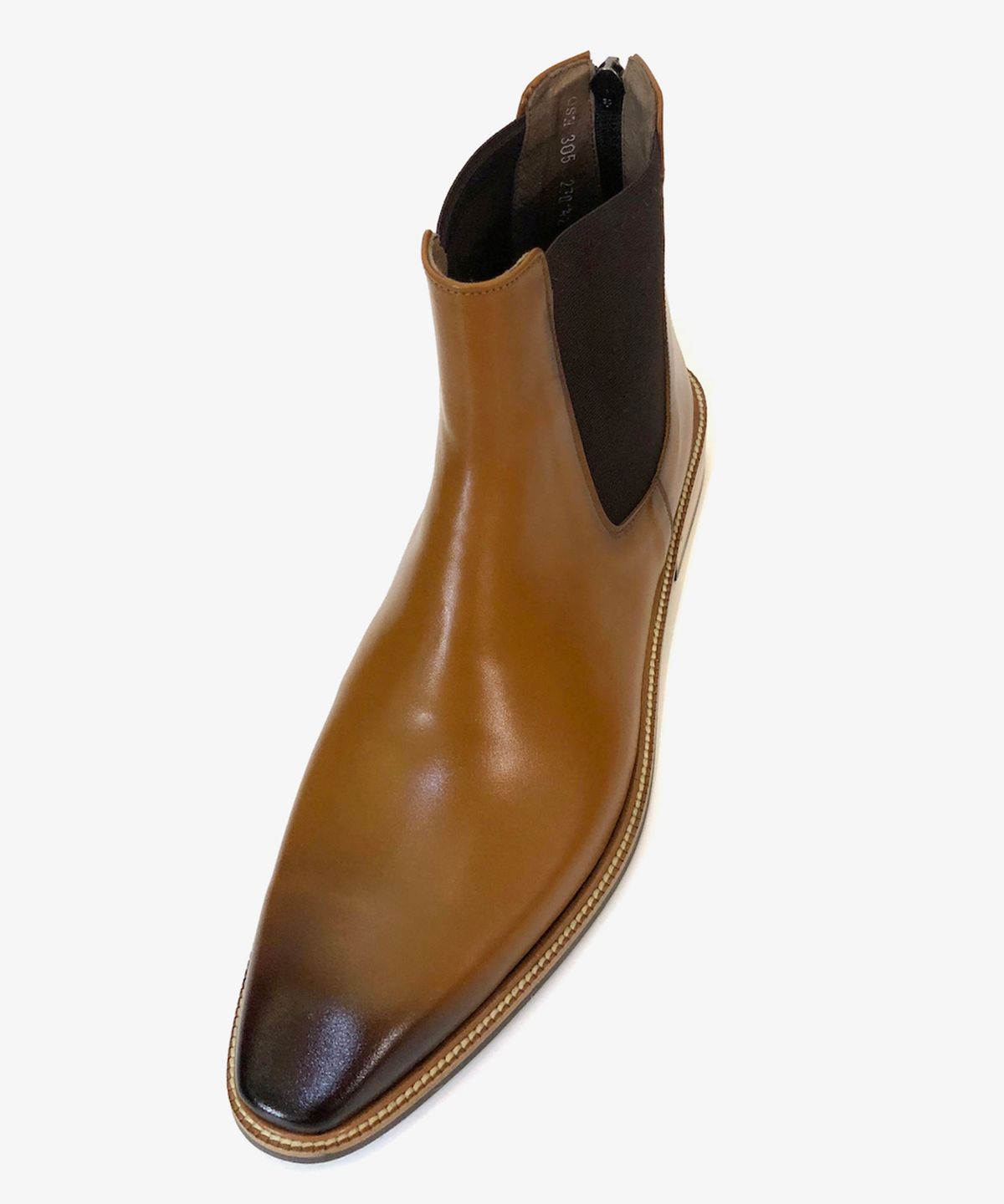 조앤슈(JOENSHOE) 백지퍼 릴 첼시부츠 라이트브라운