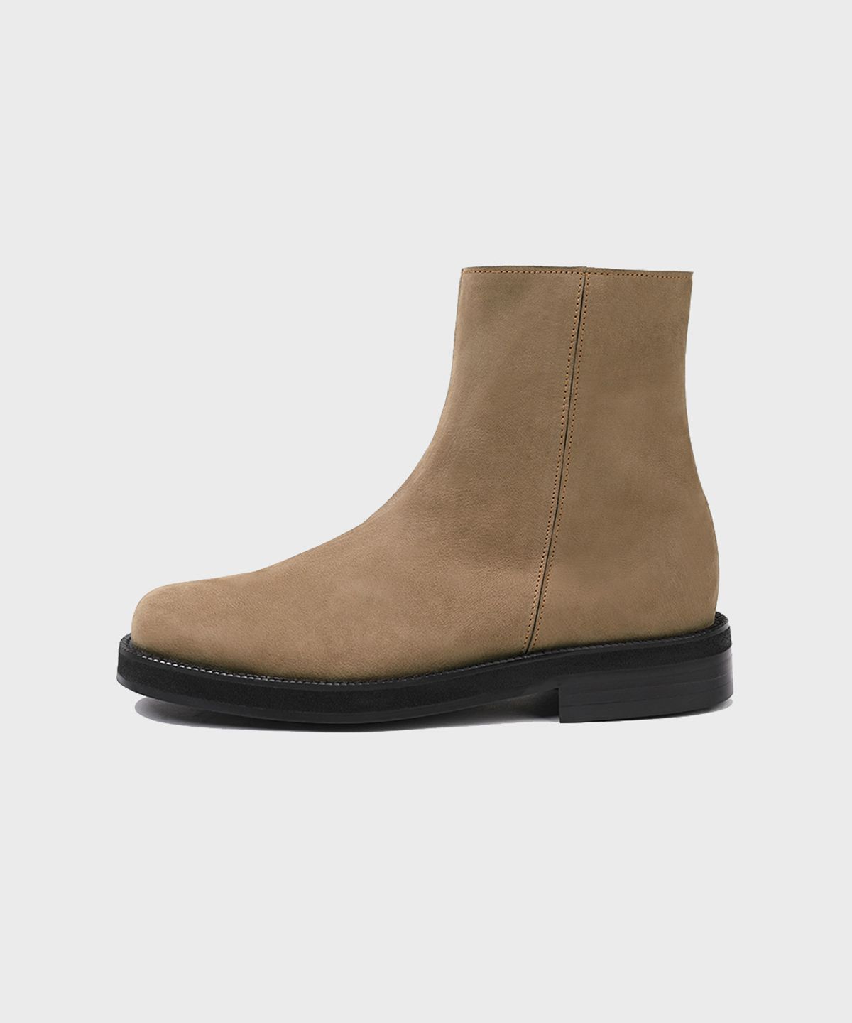 피렌체 아뜨리에(FIRENZE ATELIER) [비브람] Nobo_볼드쉐입 히든 집업 부츠 3500 [BEIGE NUBUCK]