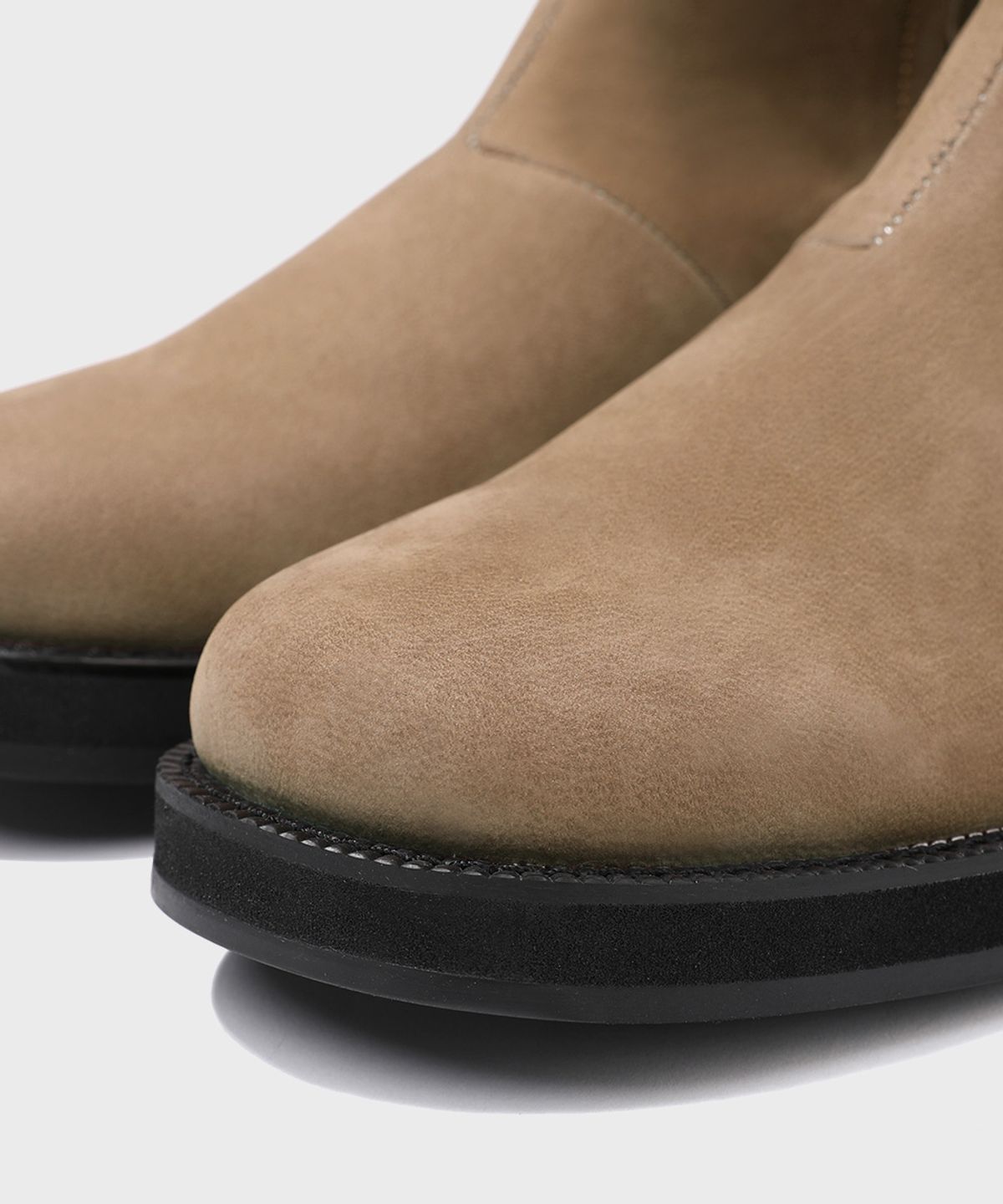 피렌체 아뜨리에(FIRENZE ATELIER) [비브람] Nobo_볼드쉐입 히든 집업 부츠 3500 [BEIGE NUBUCK]