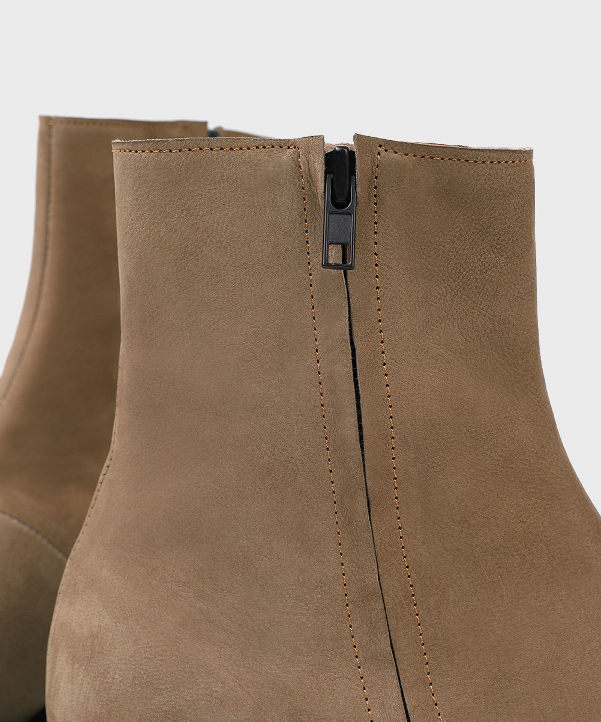 피렌체 아뜨리에(FIRENZE ATELIER) [비브람] Nobo_볼드쉐입 히든 집업 부츠 3500 [BEIGE NUBUCK]