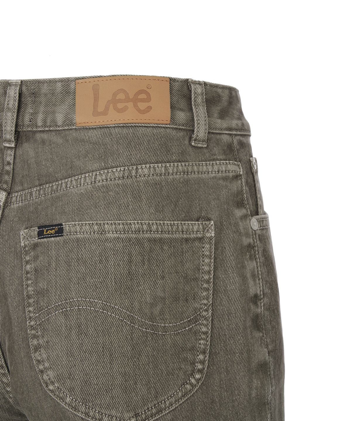 리(LEE) 우먼 스트레이트핏 벨벳 데님 팬츠 브라운