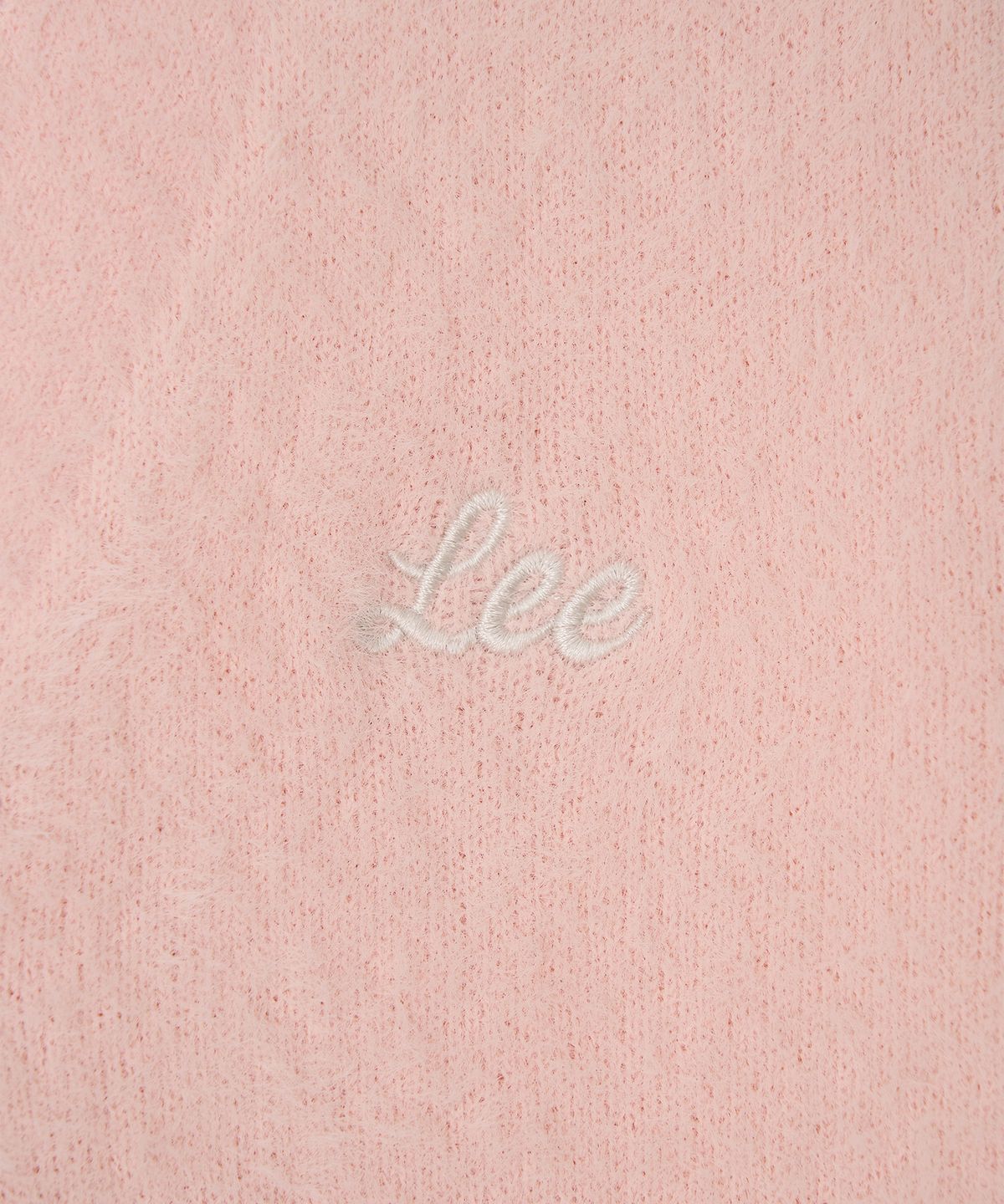 리(LEE) 우먼 브이넥 헤어리 가디건 핑크