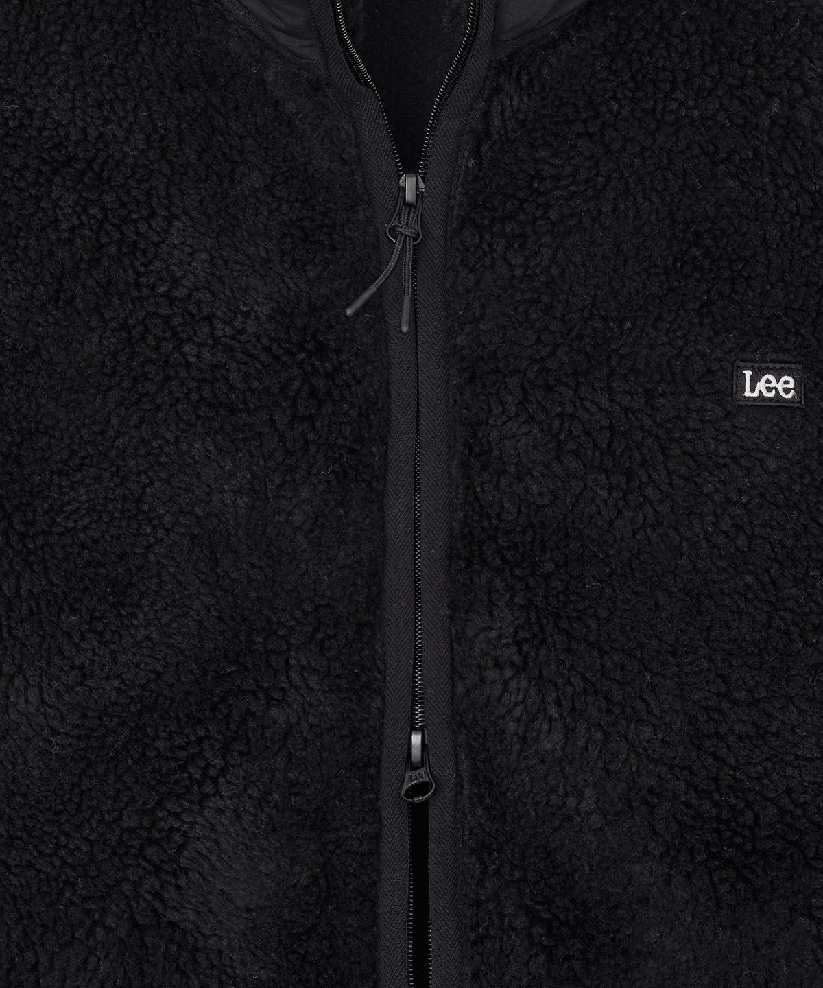 리(LEE) 플리스 집업 자켓 블랙