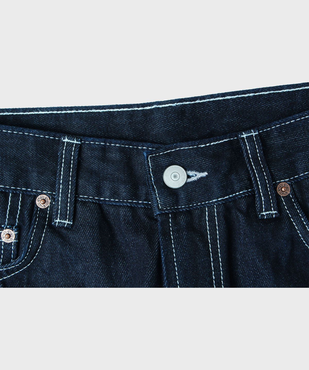 비디알(VDR) 225 Navy Denim Pants (ONE WASH)