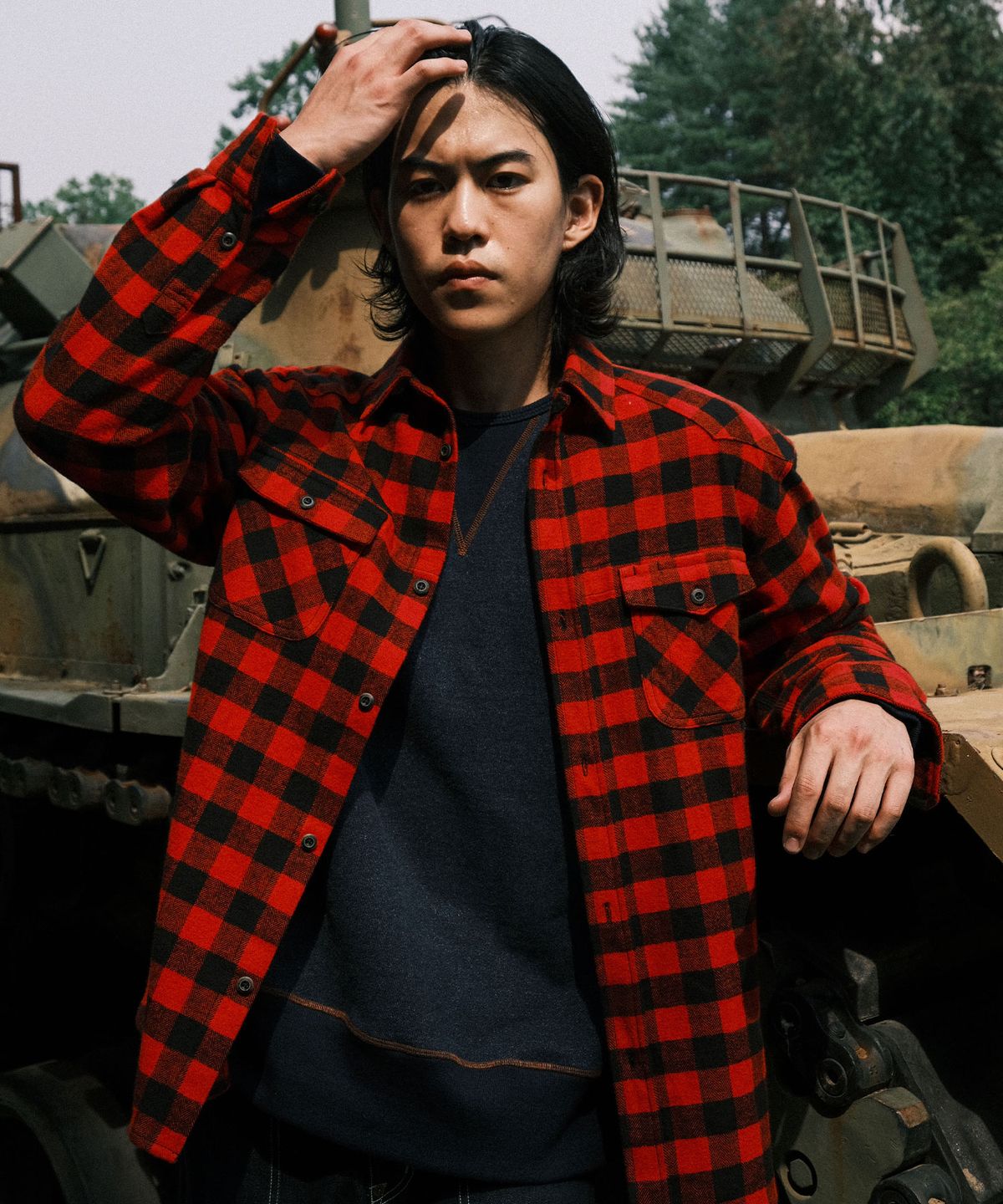 비디알(VDR) CCC FLANNEL SHIRTS [Buffalo Red]