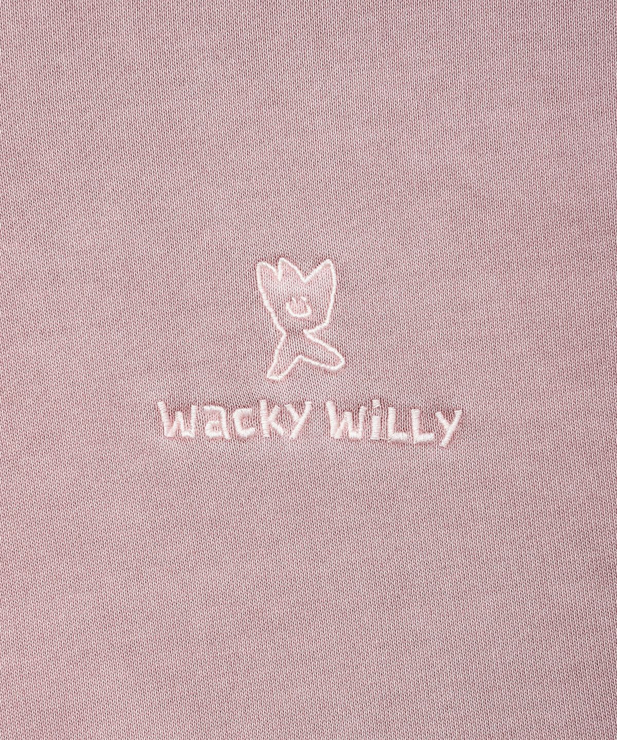 와키윌리(WACKY WILLY) 피그먼트 후드집업 핑크