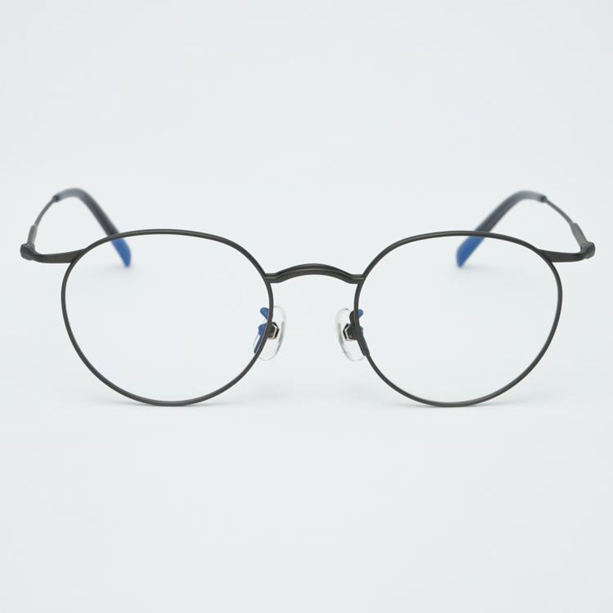 알로아이웨어(ALO EYEWEAR) AL8402 1010M 티타늄 그레이 레이어드 브릿지 안경테 블루라이트 렌즈 선택