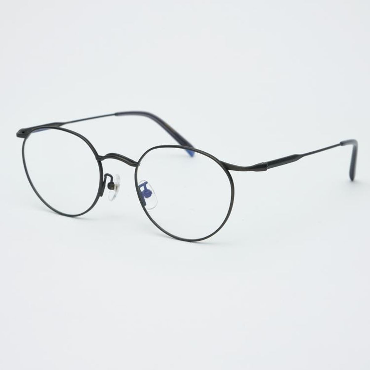 알로아이웨어(ALO EYEWEAR) AL8402 1010M 티타늄 그레이 레이어드 브릿지 안경테 블루라이트 렌즈 선택