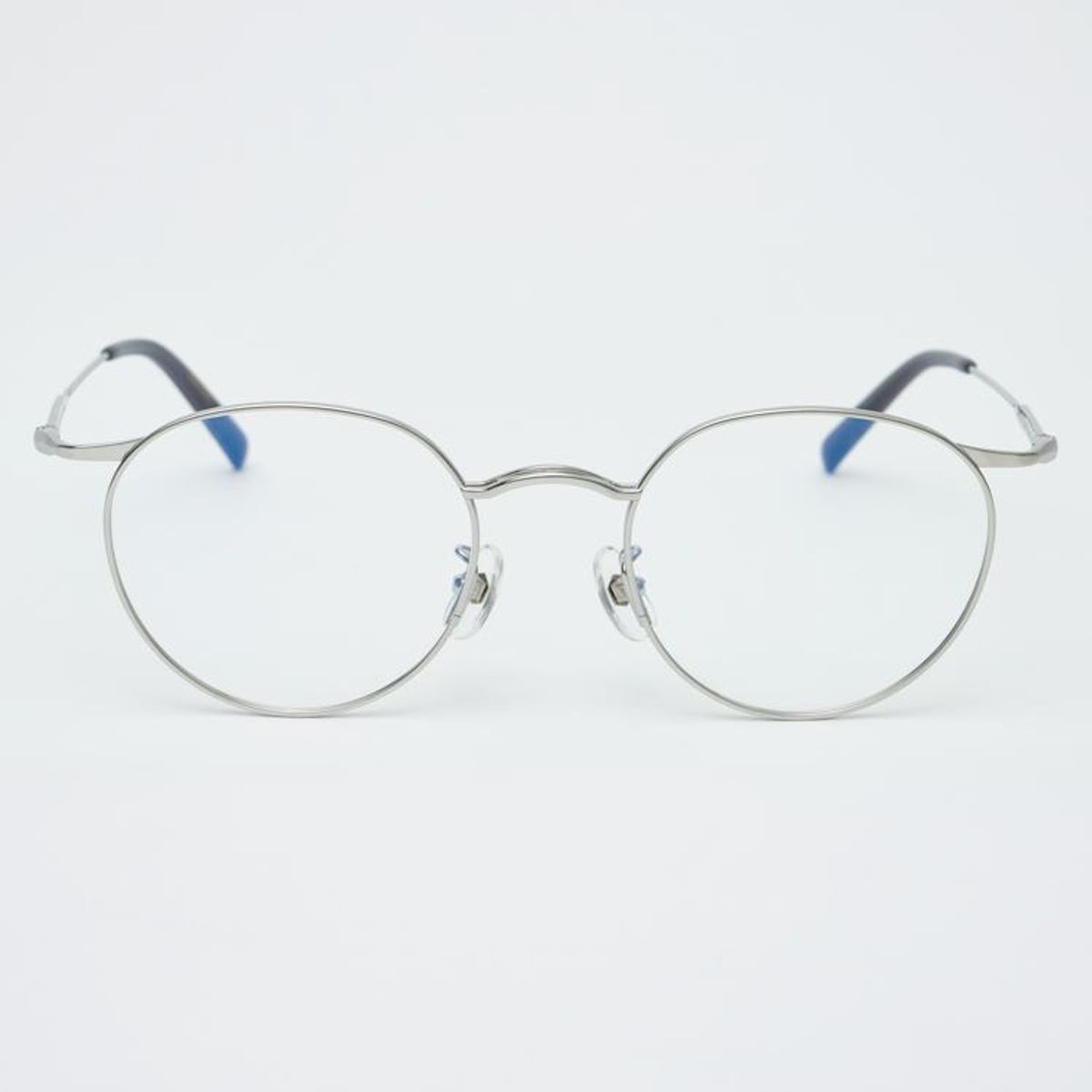 알로아이웨어(ALO EYEWEAR) AL8402 1111G 티타늄 실버 레이어드 브릿지 안경테 블루라이트 렌즈 선택