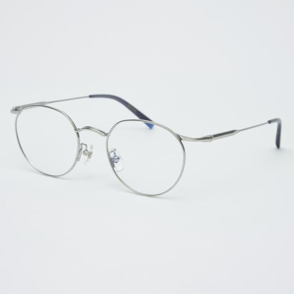 알로아이웨어(ALO EYEWEAR) AL8402 1111G 티타늄 실버 레이어드 브릿지 안경테 블루라이트 렌즈 선택