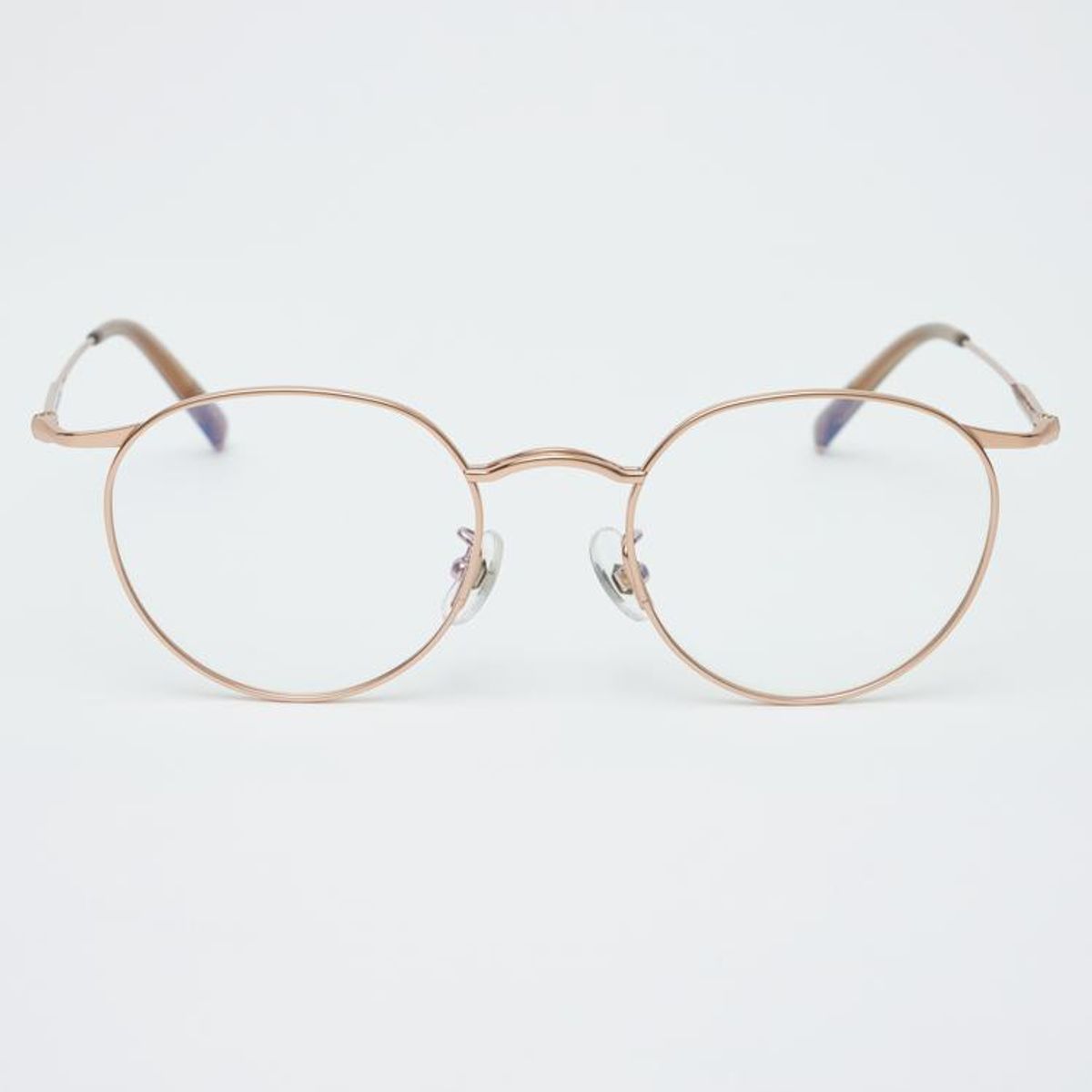 알로아이웨어(ALO EYEWEAR) AL8402 2424G 티타늄 로즈골드 레이어드 브릿지 안경테 블루라이트 렌즈 선택