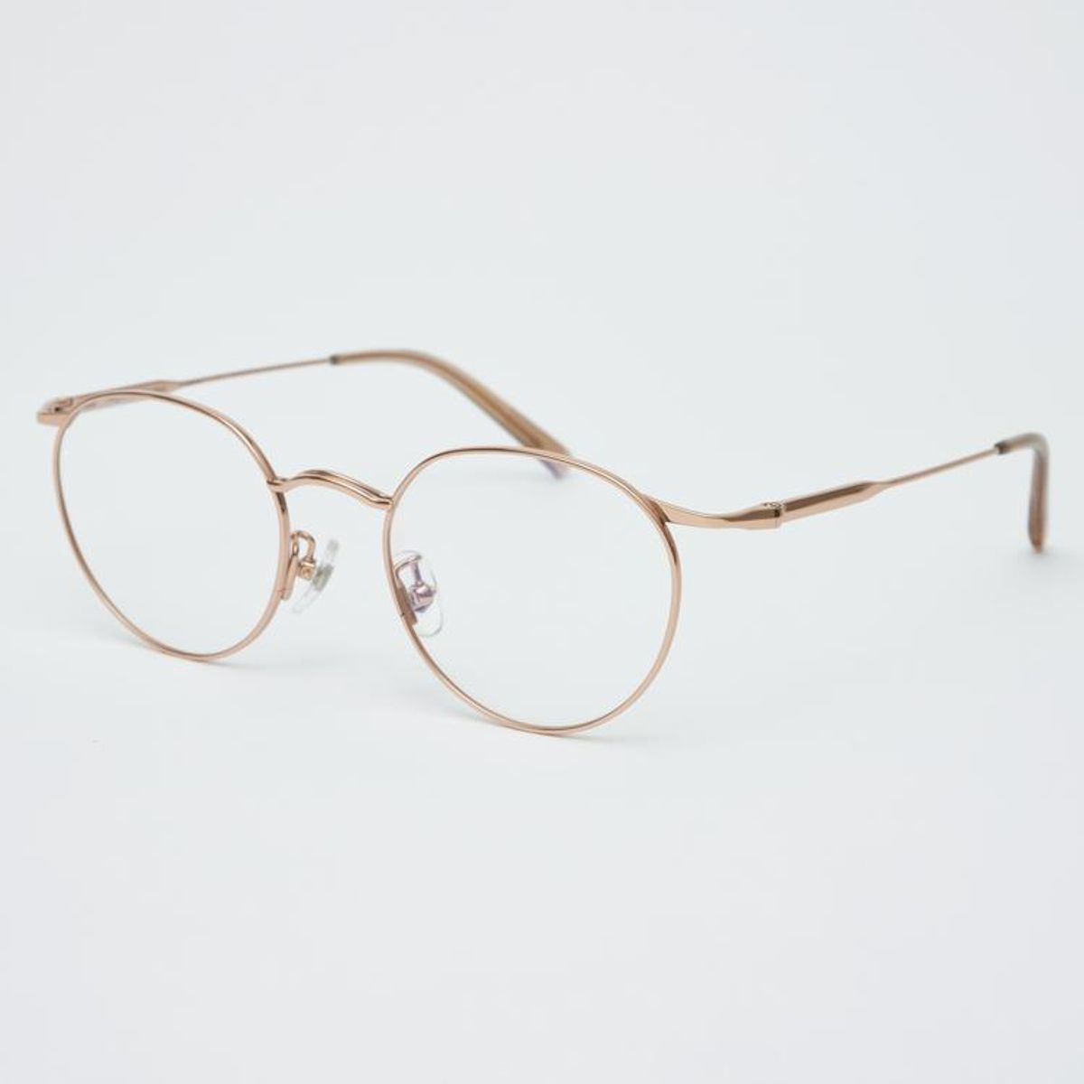 알로아이웨어(ALO EYEWEAR) AL8402 2424G 티타늄 로즈골드 레이어드 브릿지 안경테 블루라이트 렌즈 선택