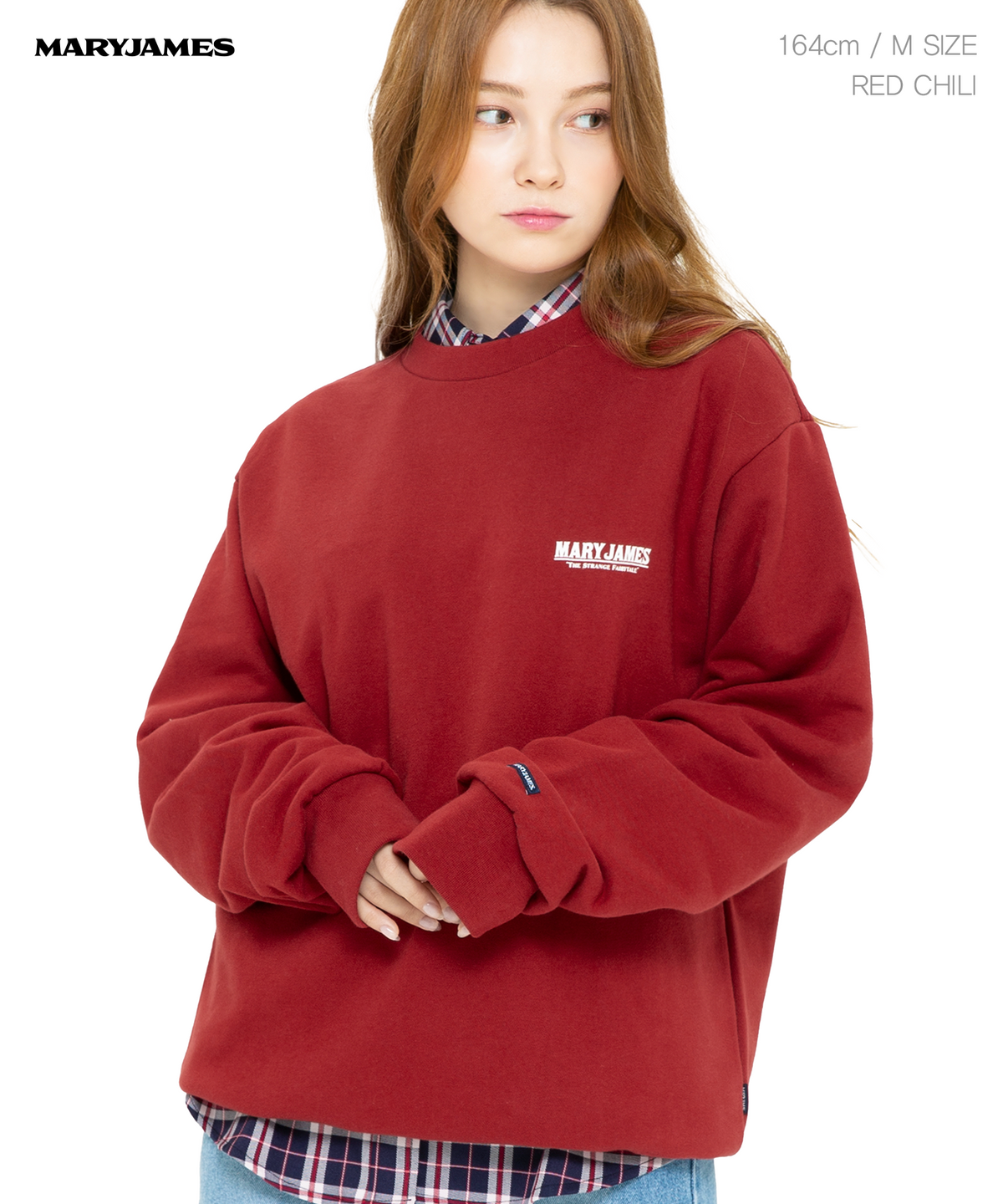 메리제임스(MARYJAMES) [2PACK] LLEGEND VER.2 SWEAT SHIRTS (5COLOR) UNISEX 3단쭈리 세미오버핏
