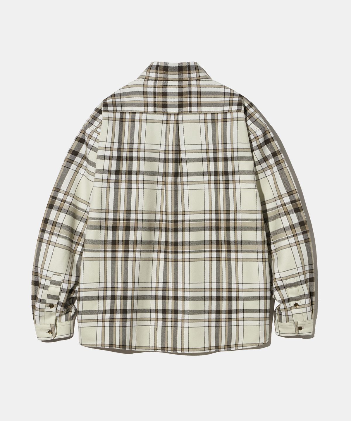 다이아몬드 레이라(DIAMOND LAYLA) Down Button Collar Point Creamy Check Shirt S153