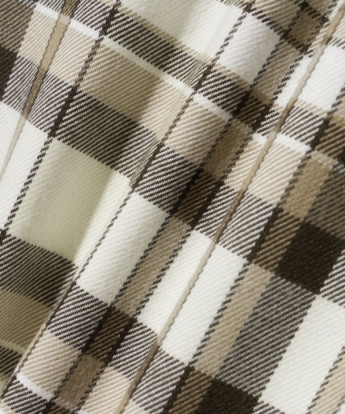 다이아몬드 레이라(DIAMOND LAYLA) Down Button Collar Point Creamy Check Shirt S153