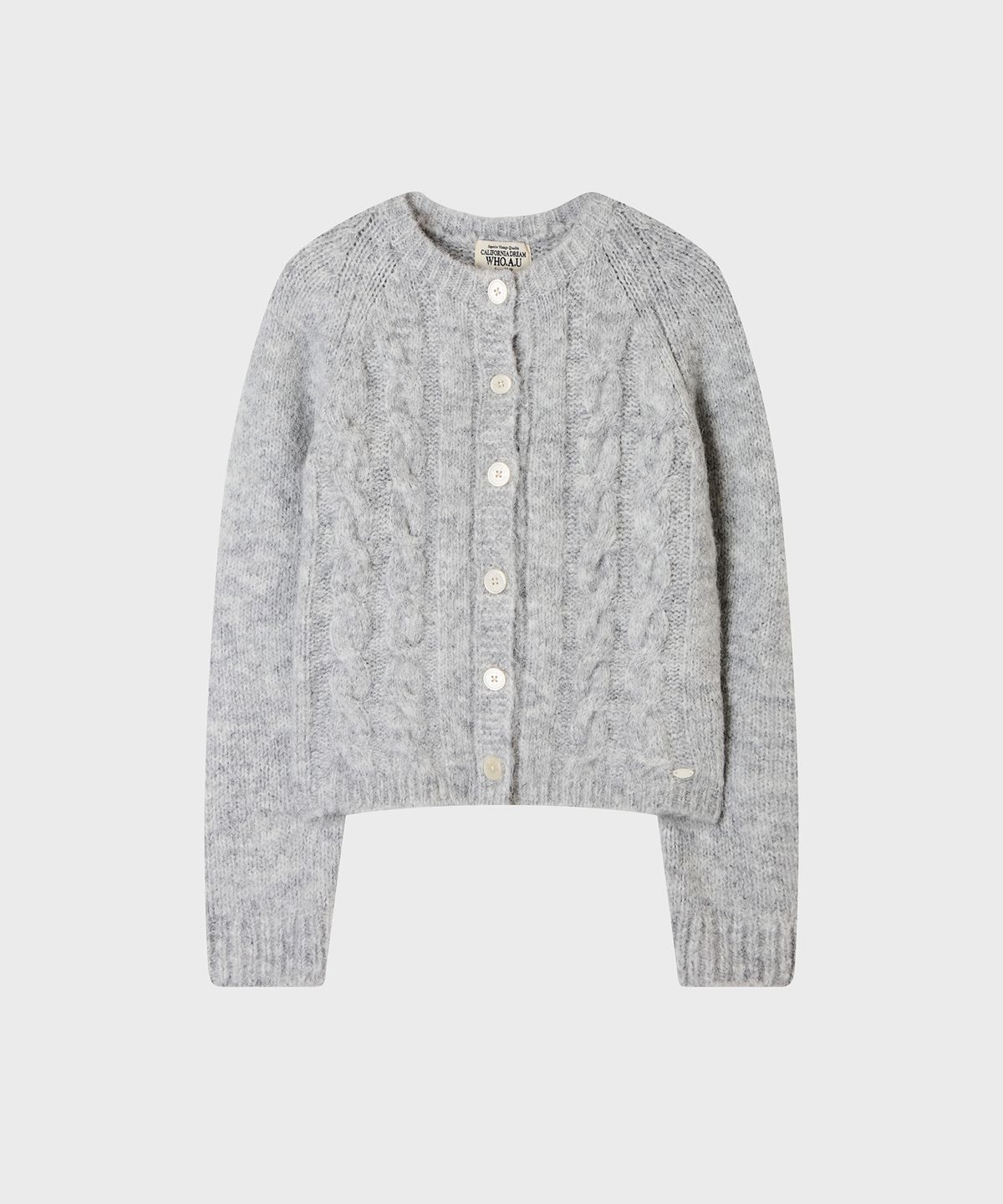 후아유(WHO.A.U) Bokasi Cable Cardigan / WHCKG4T22F