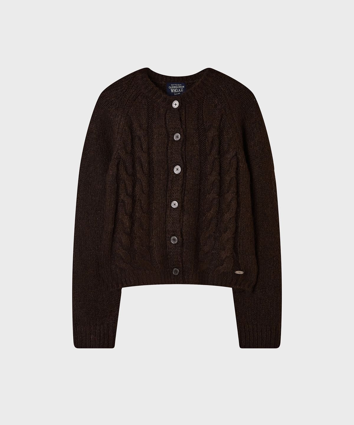 후아유(WHO.A.U) Bokasi Cable Cardigan / WHCKG4T22F