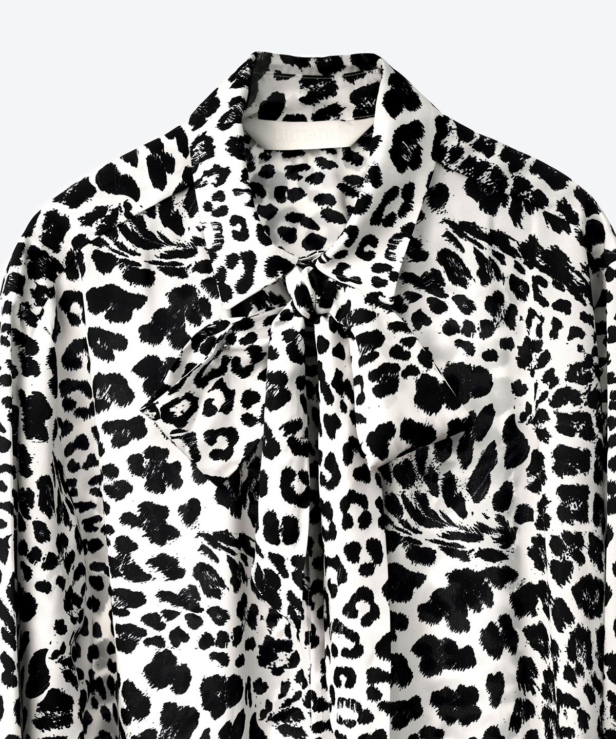 언티지(UNTAGE) 레오파드 프린트 셔츠[White(UNISEX)]_UTS-FS21