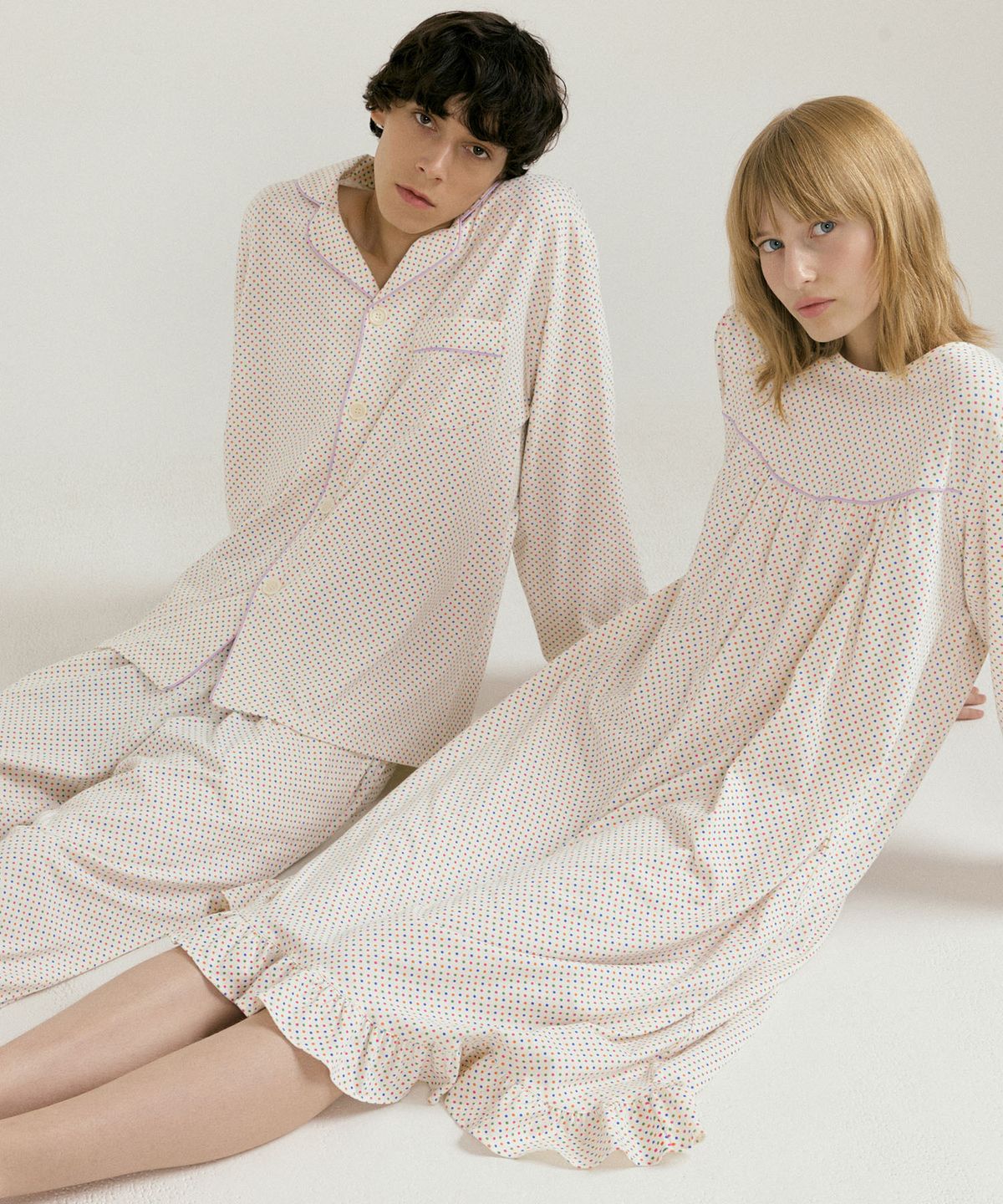 조스라운지(JO'S LOUNGE) (couple) Candle Pajama Set + One-piece