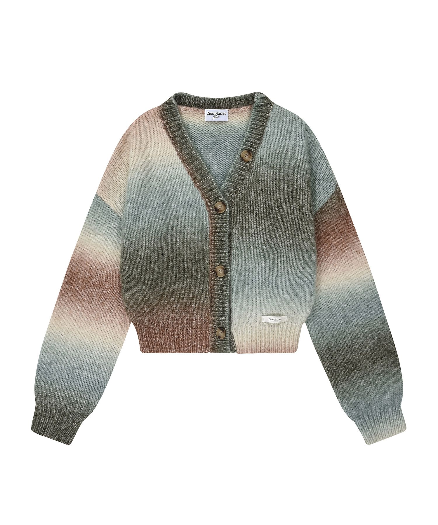 MUSINSA | ZEROPLANET Nora Two Way Button Cardigan [FOREST]