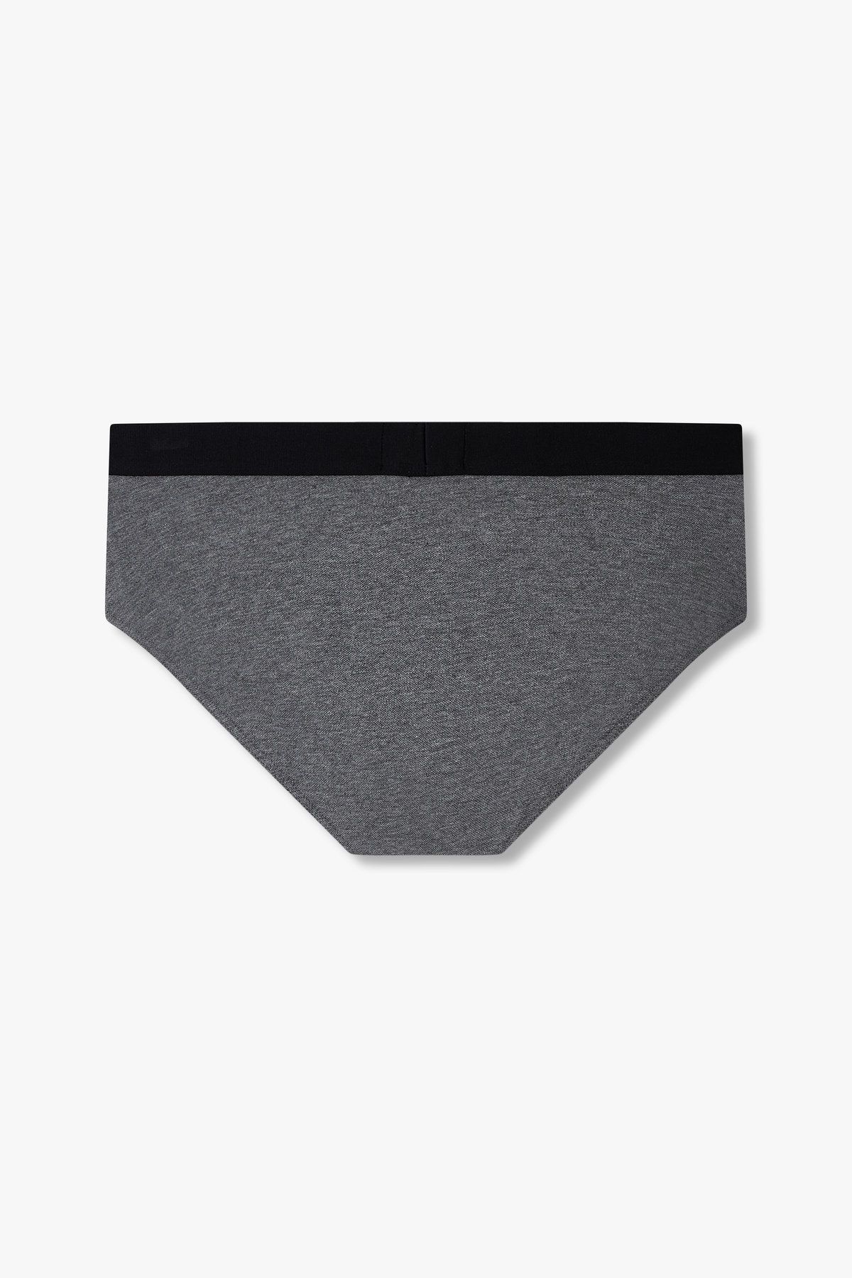 엠포리오 아르마니 언더웨어(EMPORIO ARMANI UNDERWEAR) 남성 로고 밴딩 피케 브리프_멜란지 그레이 0814311036