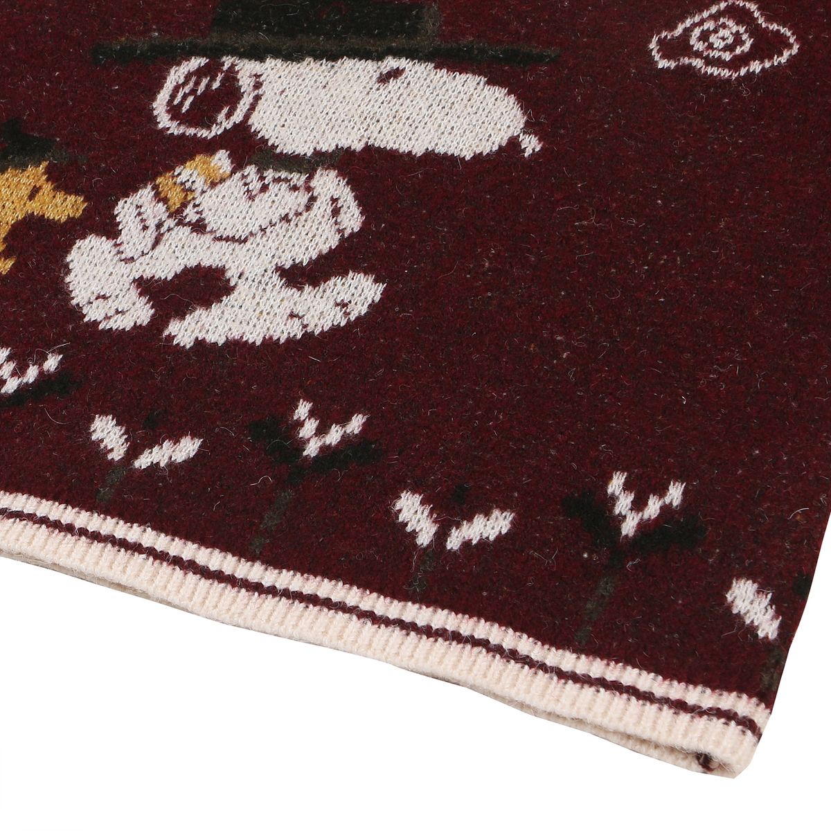 펜필드(PENFIELD) [P X PEANUTS] ADVENTURE SNOOPY PULLOVER KNIT BURGUNDY_FQ3KM85U