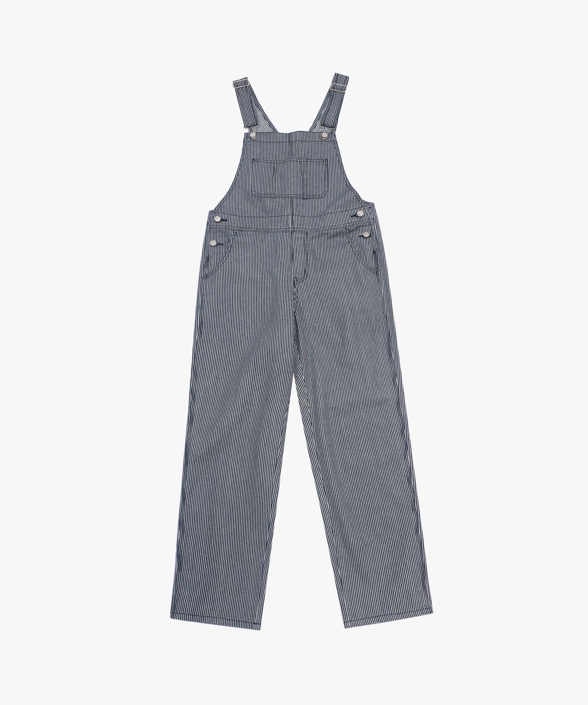 로시로우(LOSSYROW) Stripe denim overalls Blue