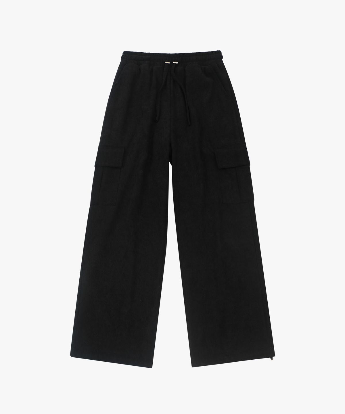 로시로우(LOSSYROW) Corduroy banding cargo pants Black