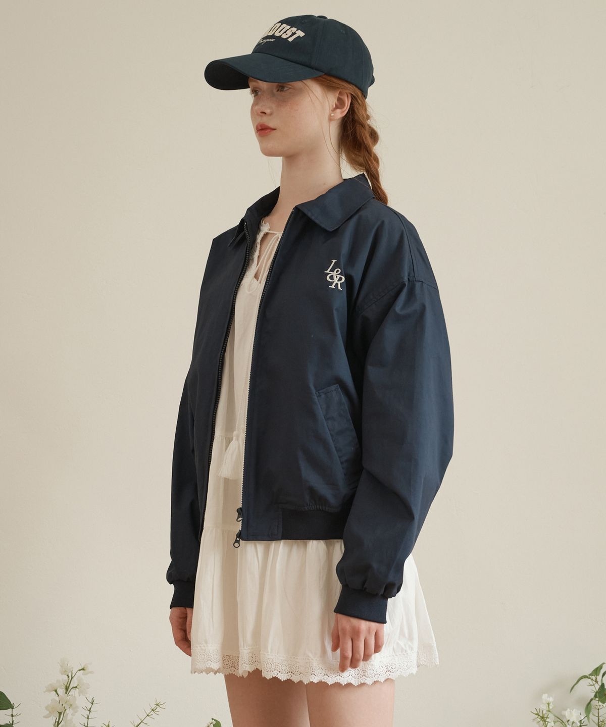 로시로우(LOSSYROW) Stardust Collar blouson Navy