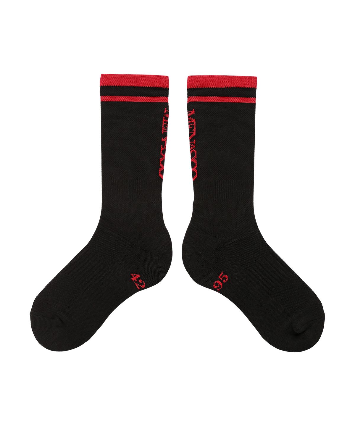 미나수(MENASOO) RUNNING CREW FLOGGER FIT SOCKS_LONG_BLACK