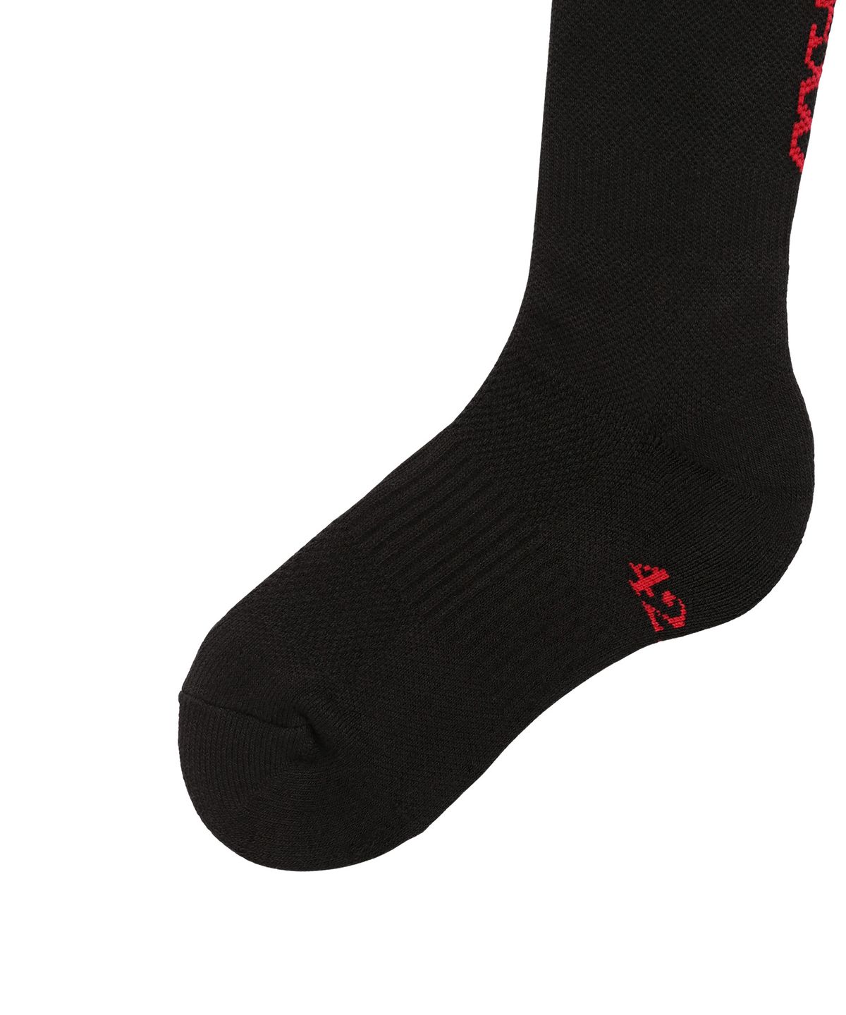 미나수(MENASOO) [5 PACK] RUNNING CREW FLOGGER FIT SOCKS_LONG_BLACK