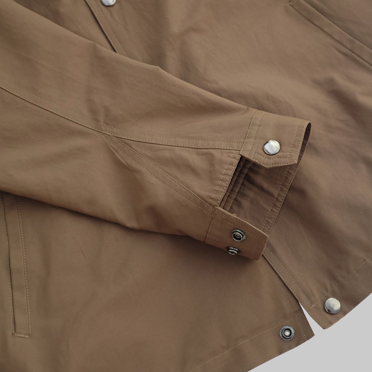 뗄라(TELA) Brown Cotton Nylon Snap Harringtone jacket