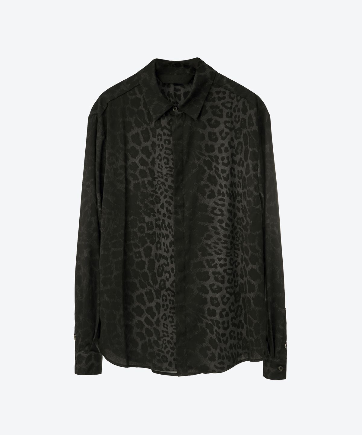 언티지(UNTAGE) 레오파드 프린트 셔츠[Black(UNISEX)]_UTS-FS23