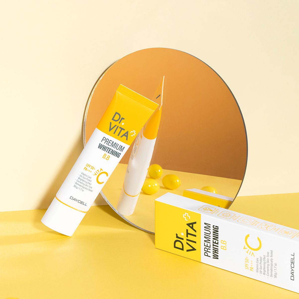 닥터비타(DRVITA) [3종체험샘플증정]3중 기능성 프리미엄 화이트닝 비비 50g (SPF50+/PA+++)