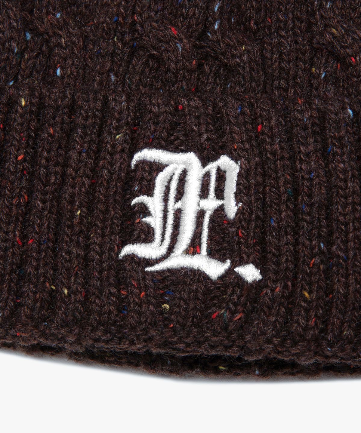 엘엠씨(LMC) GOTHIC NEP CABLE BEANIE brown