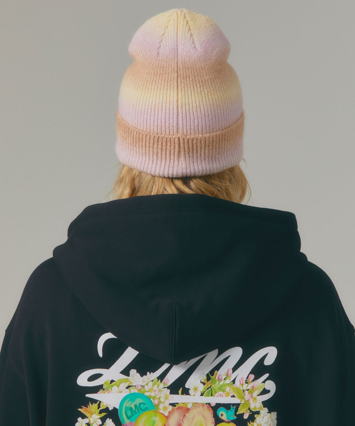 엘엠씨(LMC) OVAL OMBRE BRUSHED KNIT BEANIE brown