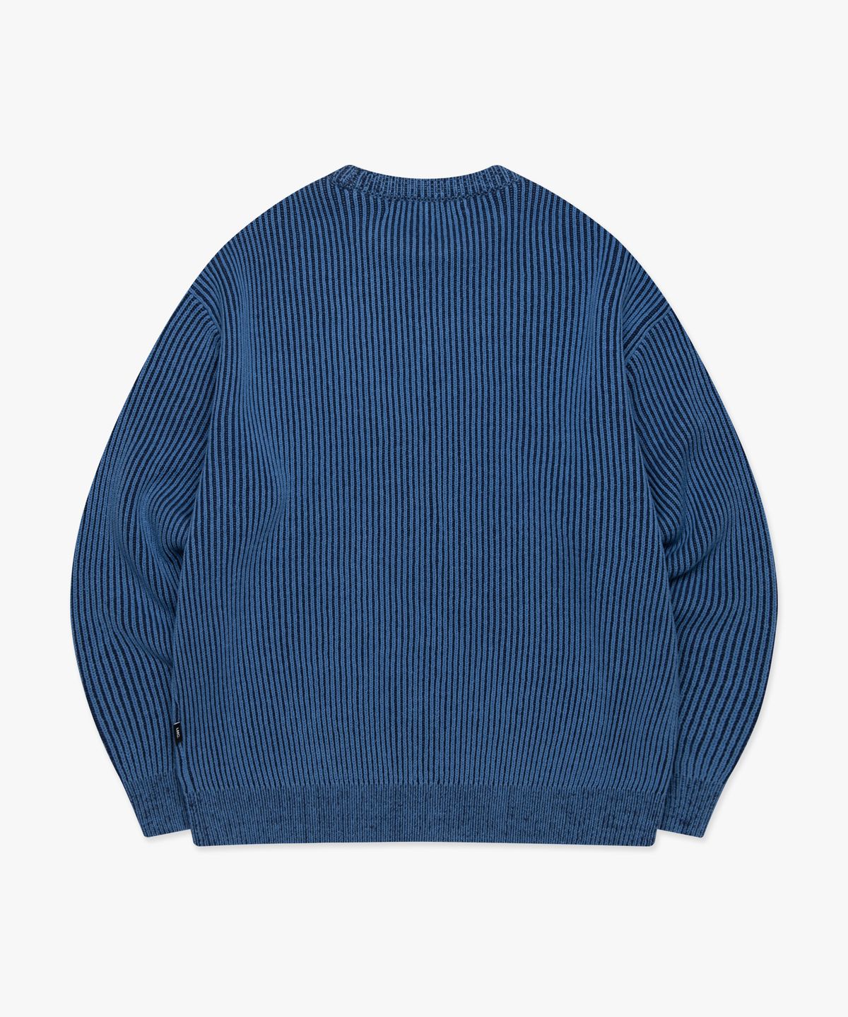 엘엠씨(LMC) MICRO BOX TWO TONE KNIT SWEATER blue