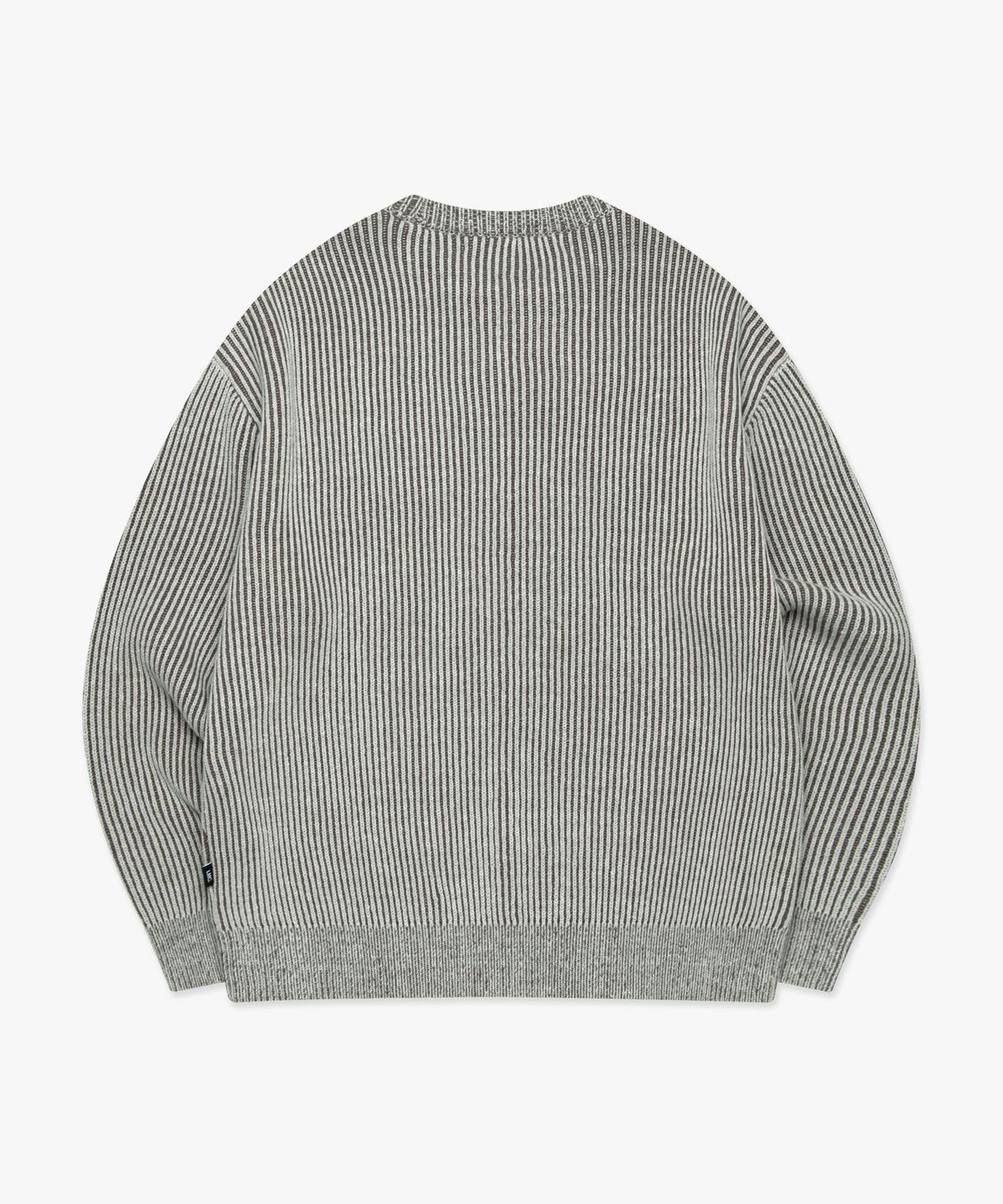 엘엠씨(LMC) MICRO BOX TWO TONE KNIT SWEATER charcoal
