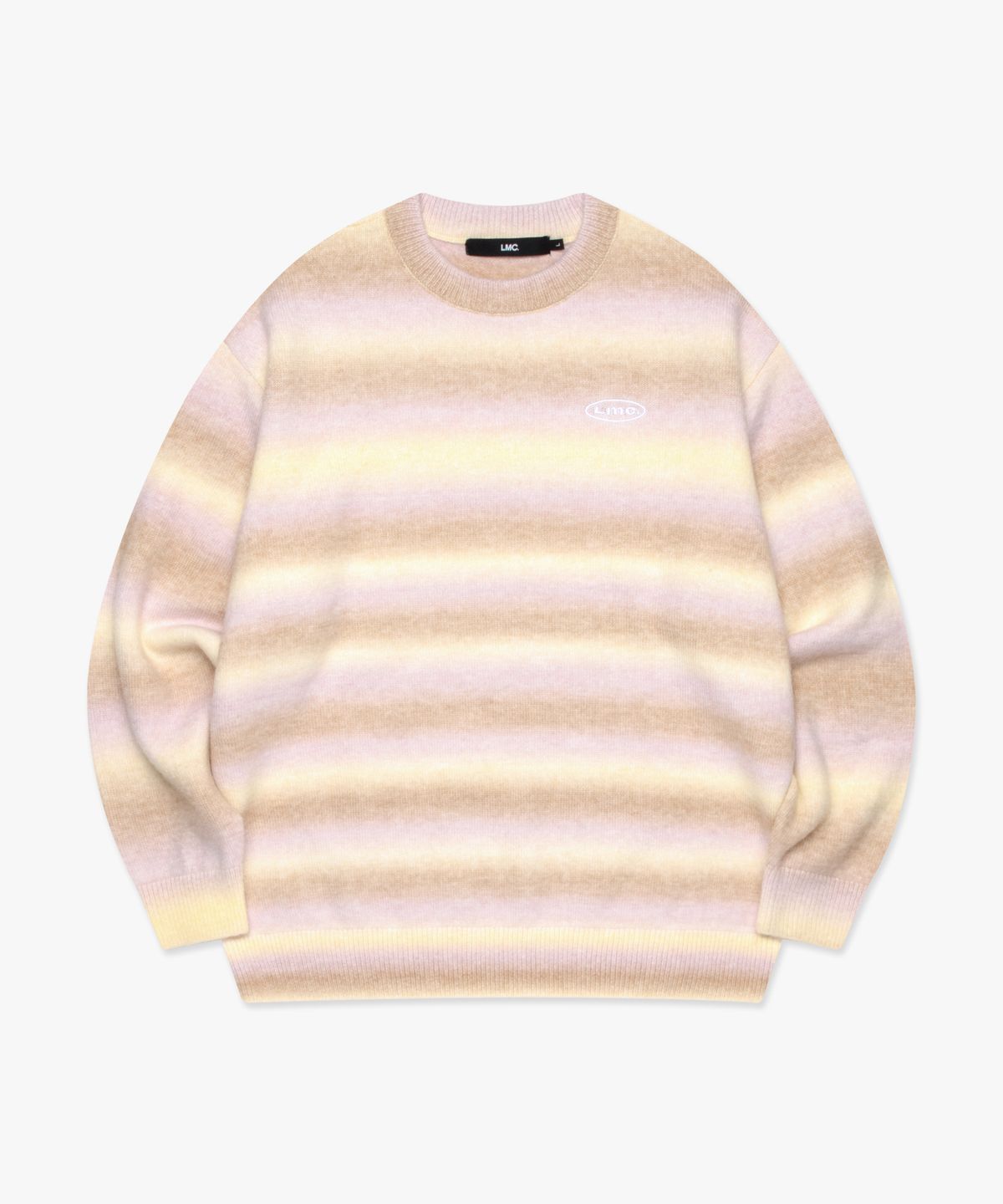 엘엠씨(LMC) OVAL OMBRE BRUSHED KNIT SWEATER beige