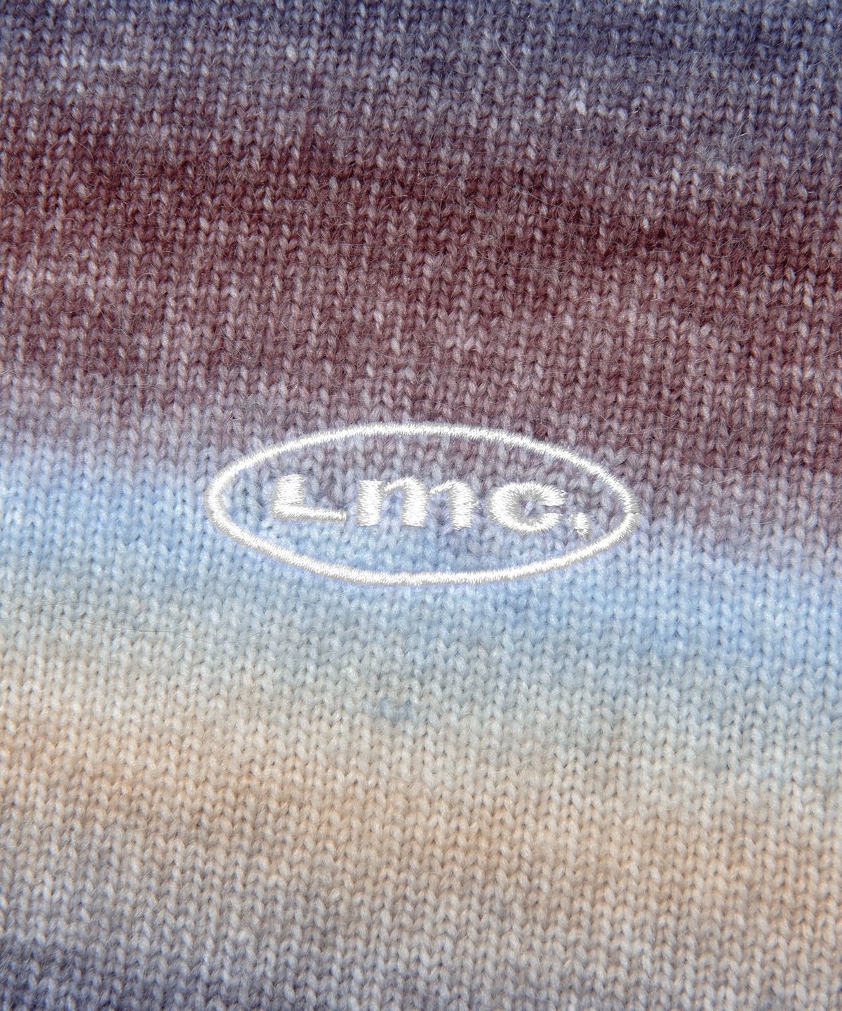 엘엠씨(LMC) OVAL OMBRE BRUSHED KNIT SWEATER brown