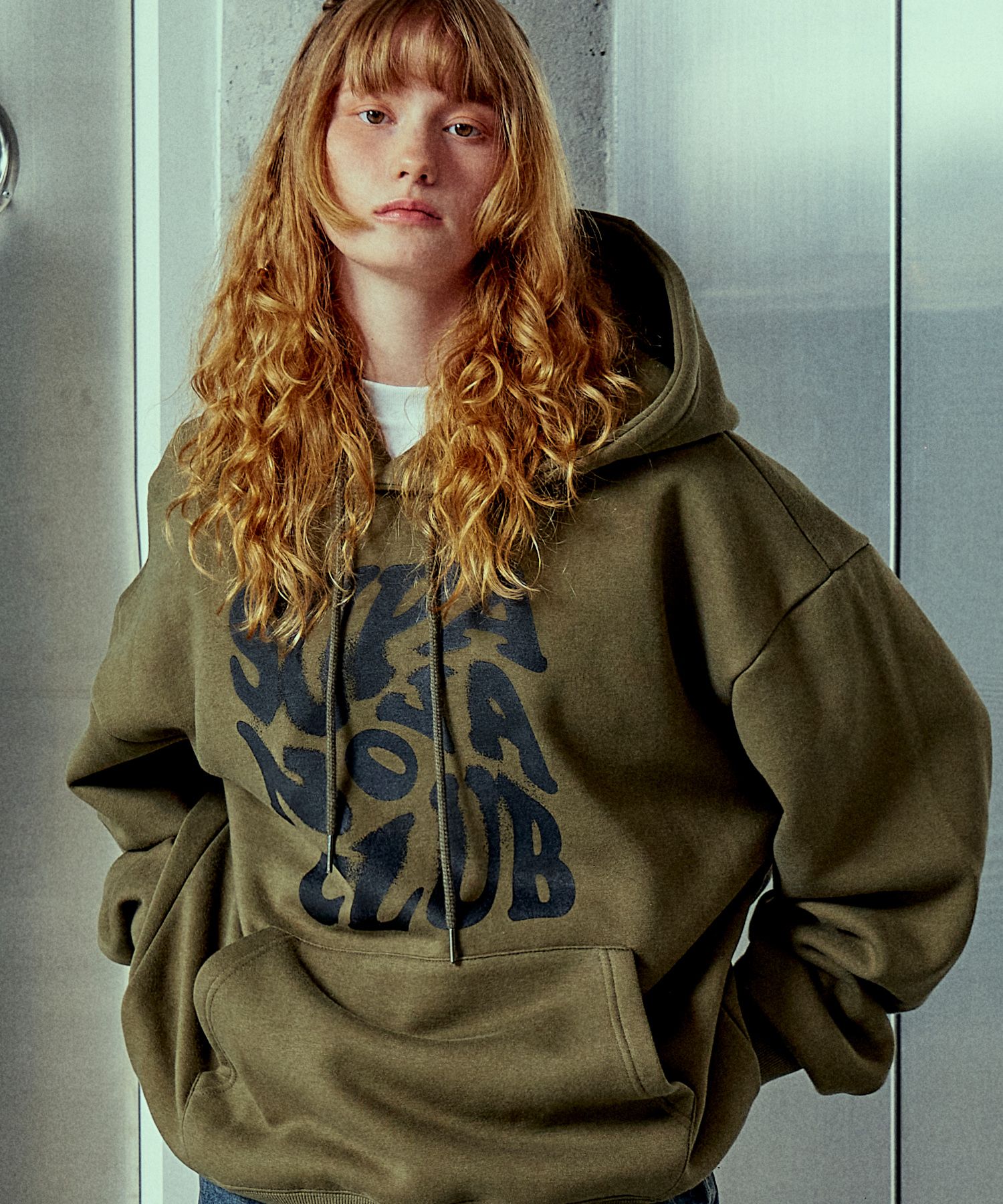 MUSINSA公式 | NP STUDIO スーパーノバロゴオーバーサイズフード