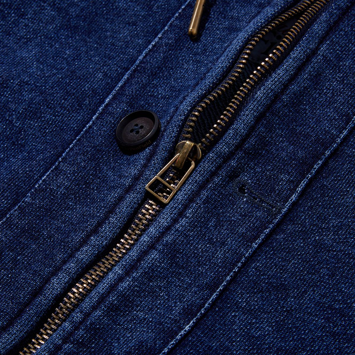 펜필드(PENFIELD) [TRAILWEAR] FADED INDIGO FULL ZIP CROP HOODIE INDIGO_FQ4KH65F
