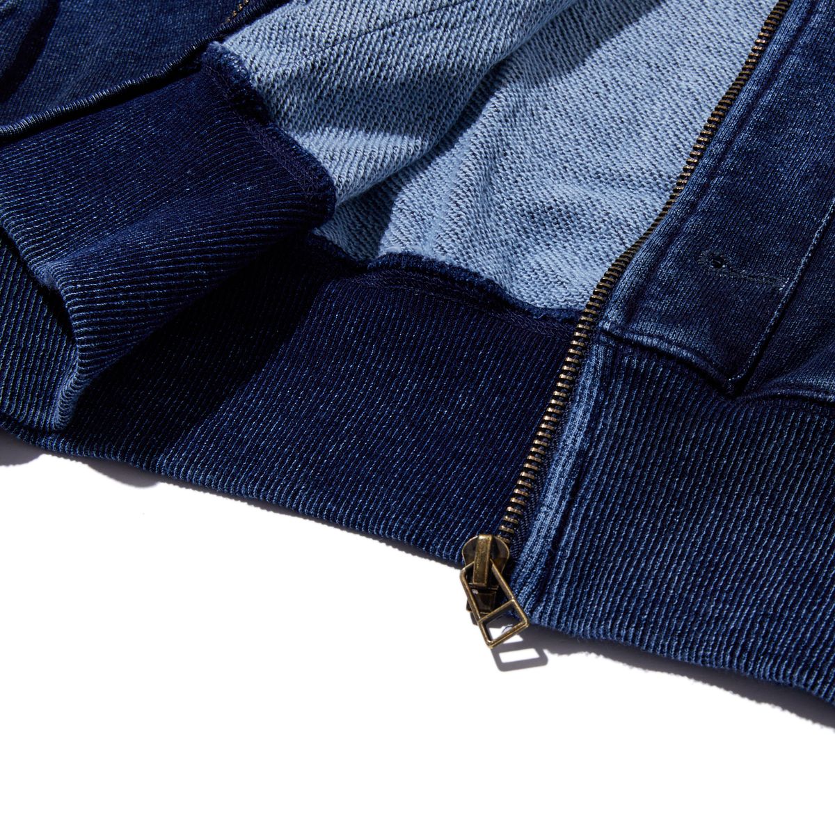 펜필드(PENFIELD) [TRAILWEAR] FADED INDIGO FULL ZIP CROP HOODIE INDIGO_FQ4KH65F